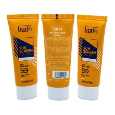 کرم ضد آفتاب رنگی SPF50 بارین بیوتی برای پوست خشک