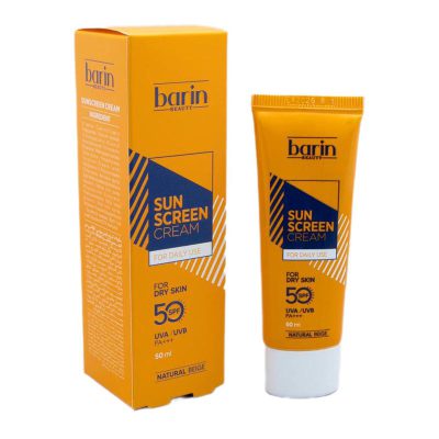 کرم ضد آفتاب رنگی SPF50 بارین بیوتی برای پوست خشک