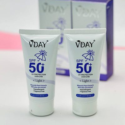 فلوئید ضد آفتاب رنگی وی دی Vday بژ روشن SPF50
